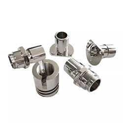 Polished CNC machined stainless steel part