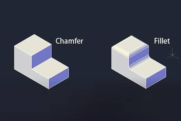 chaflán vs filete