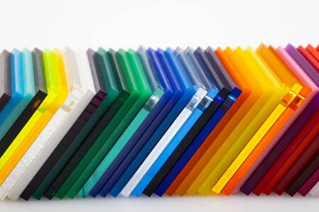 Colorful acrylic sheets