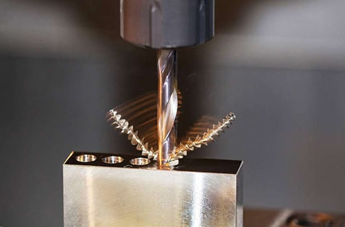 CNC drilling metal parts