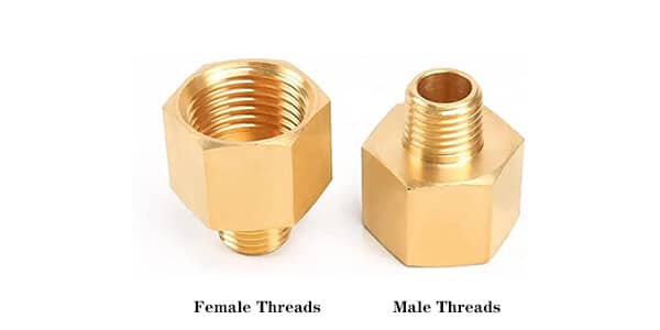 Female vs male threads
