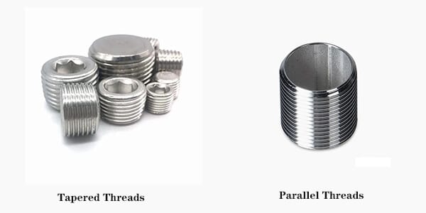 Parallel vs tapered threads