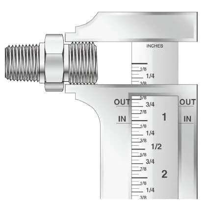 Thread ID or OD caliper