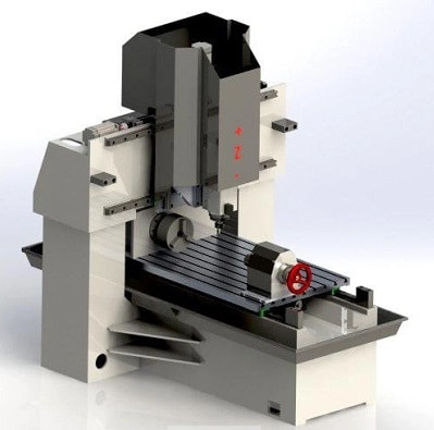 4-axis CNC machine structure