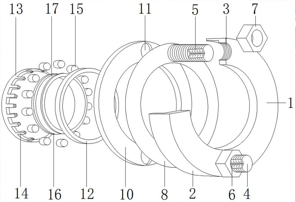 Estructura de la rueda de aleación de aluminio del automóvil